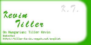 kevin tiller business card